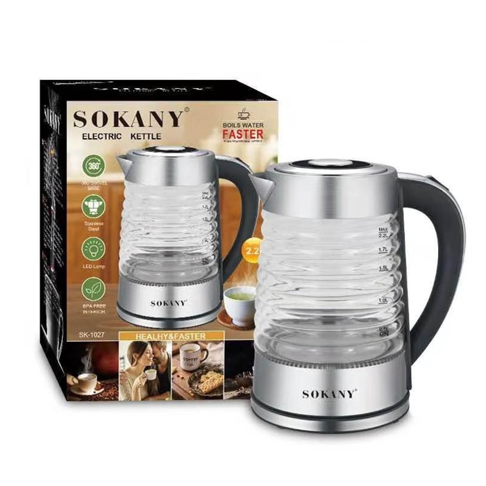 SOKANY Tea Kettle 2.3L Fast Boil Glas Online Price in Sri Lanka D35A