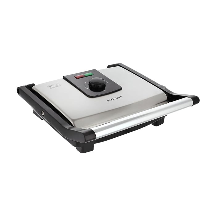 Sokany KJ- 202 Stainless Steel Panini Sandwich Maker And Contact Grill 2000W Online at Kapruka | Product# elec00A5323