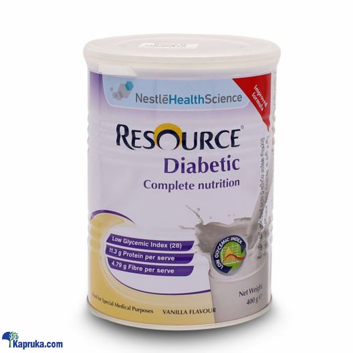 RESOURCE DIABETIC MILK POWDER VANILA 400G Online at Kapruka | Product# pharmacy00672