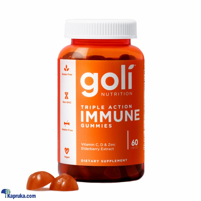 Goli Triple Action Immune Gummies 60pcs Online at Kapruka | Product# pharmacy00675
