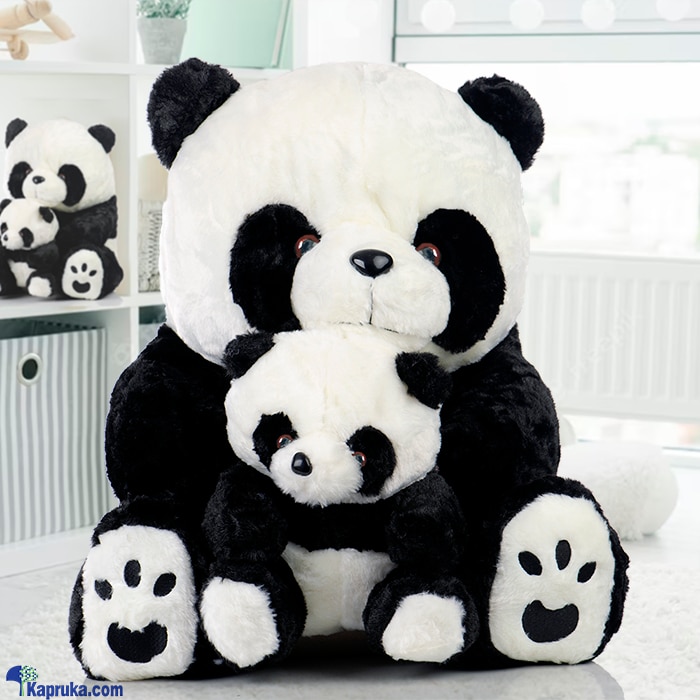 Panda Hug And Panda Cub - 20 Inches Cute Plush Toy Duo - Giant Panda Online at Kapruka | Product# softtoy00933