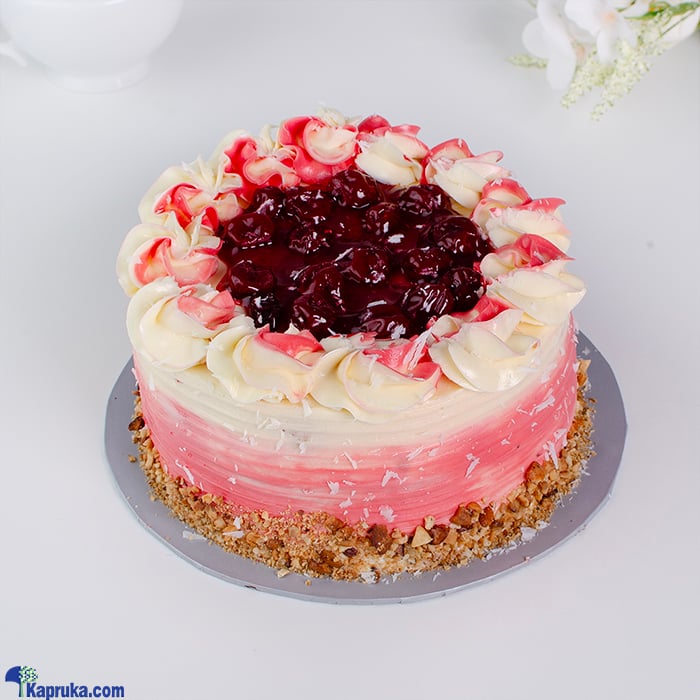 Divine Ribbon Cake With Cherry Gateux Online at Kapruka | Product# cakeDIV00272