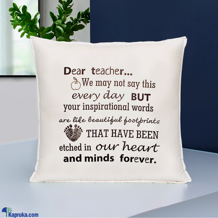 Wisdom In A Pillow - Memorable Gift To Your Teacher Online at Kapruka | Product# softtoy00951