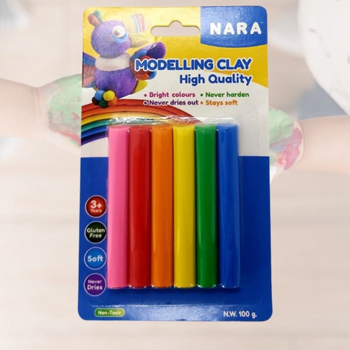 Clay 6 Colours Round Sticks 100g Paper Box - MDG Online at Kapruka | Product# childrenP01026