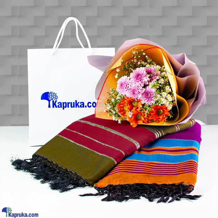 Bouquet Of Love - Handwoven Sarees Online at Kapruka | Product# clothing07632