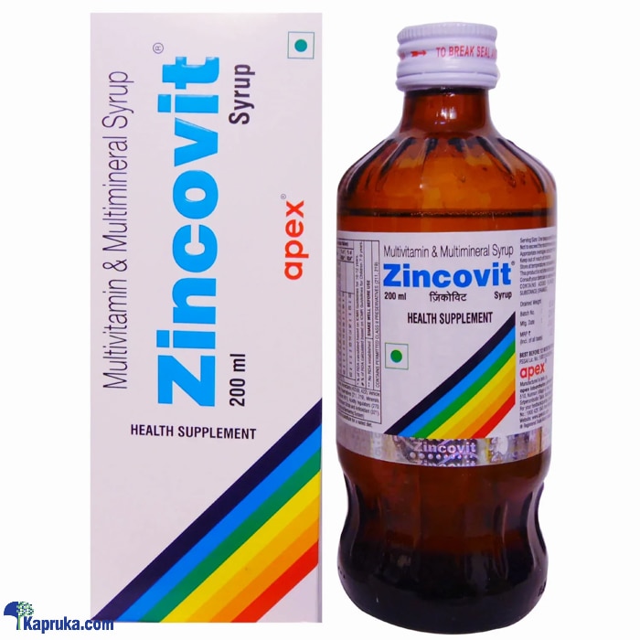 ZINCOVIT S SYRUP 200 ML Online at Kapruka | Product# pharmacy00702