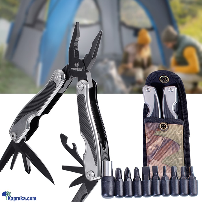 9- In- 1 Multitool Folding Portable Pliers- Multi- Purpose Camping Survive Pliers - Stainless Steel Multi- Pliers For Camping Hunt Online at Kapruka | Product# household001003
