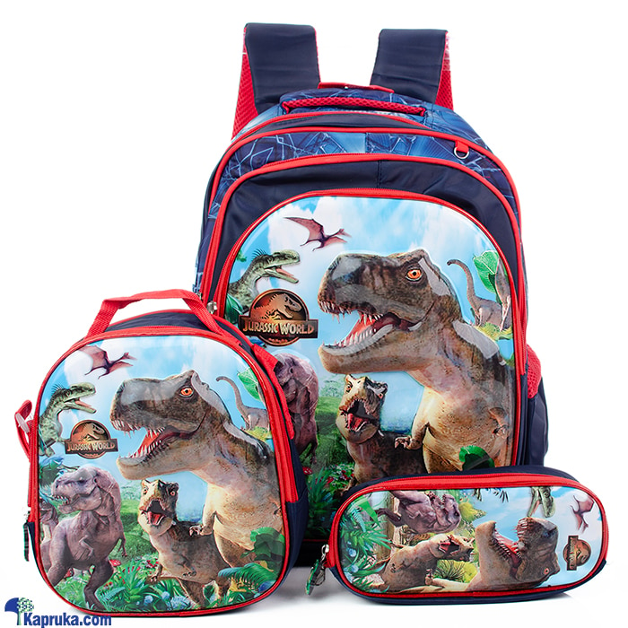 Jurassic World School Bag 3 In 1 Backpack For Boy Online at Kapruka | Product# childrenP01075