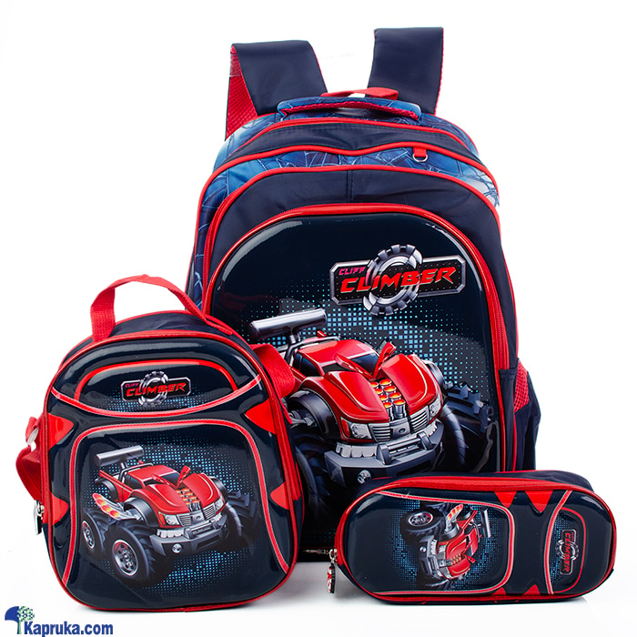 Cliff Climber School Bag 3 In 1 Backpack For Boy Online at Kapruka | Product# childrenP01074