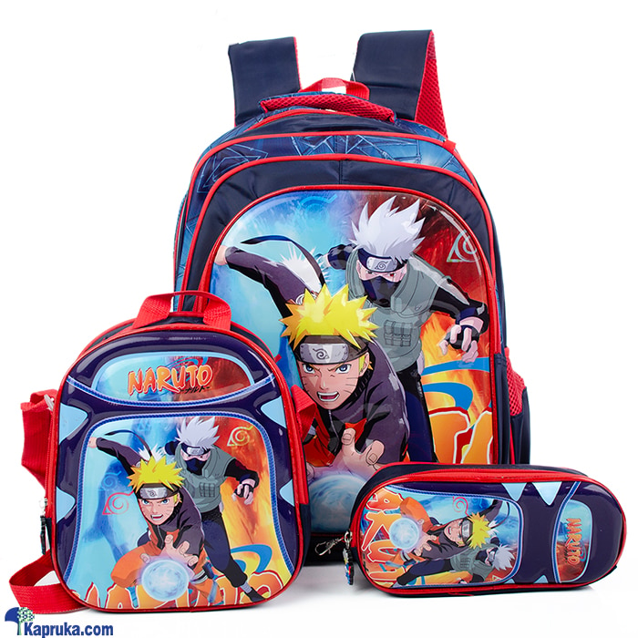 Naruto School Bag 3 In 1 Backpack For Boy Online at Kapruka | Product# childrenP01072