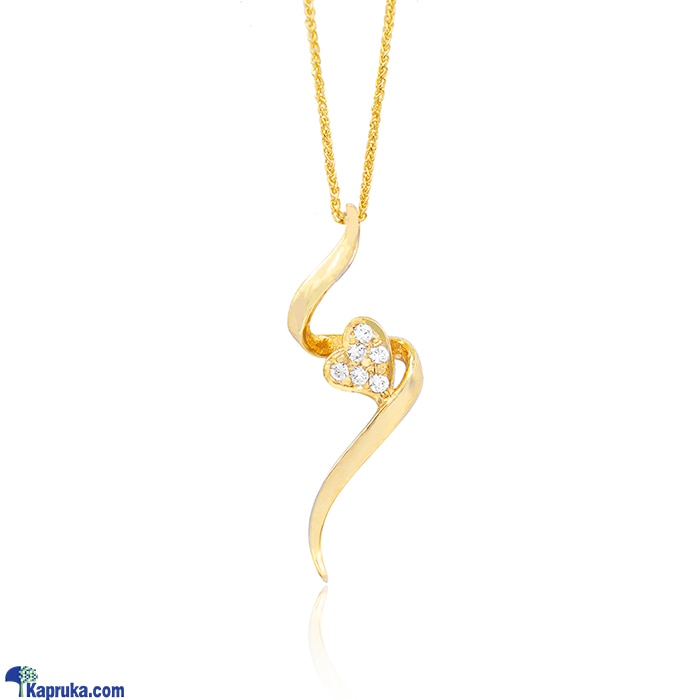 RAJA JEWELLERS 22K GOLD PENDANT SET WITH 0.084CT ROUND B- ZP002628 Online at Kapruka | Product# jewelleryRJ0131