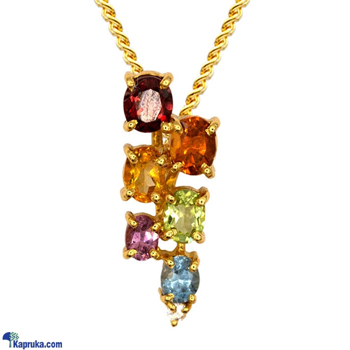 RAJA JEWELLERS 22K GOLD PENDANT SET WITH 1.266CT P14- B- 1295 Online at Kapruka | Product# jewelleryRJ0129