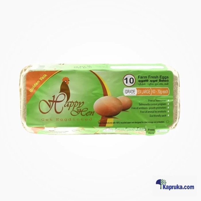 Happy Hen Farm Fresh 10 Eggs Pack (XL) Online at Kapruka | Product# grocery003044