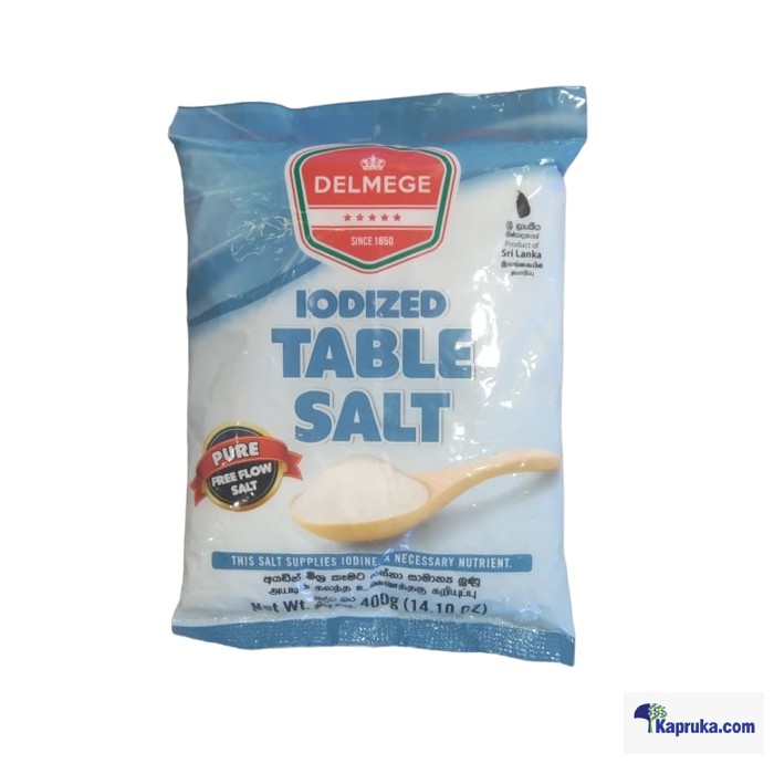 DELMEGE Iodized Table Salt 400g Online at Kapruka | Product# grocery003058