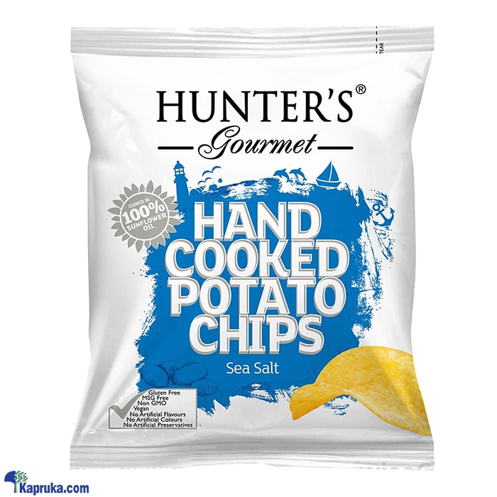 HUNTERS GOURMET HAND COOKED POTATO CHIPS SEA SALT FLAVOUR 40g Online at Kapruka | Product# grocery003061