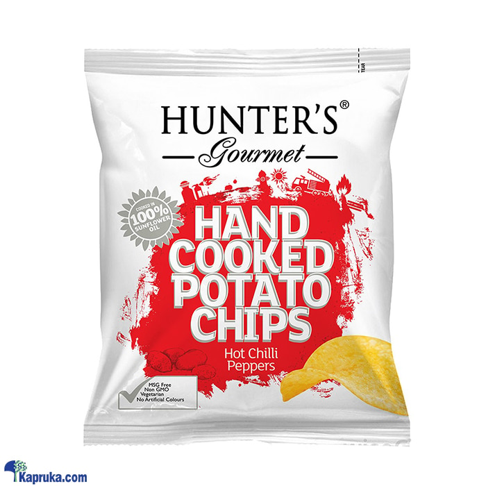 HUNTERS GOURMET HAND COOKED POTATO CHIPS HOT CHILLI PEPPERS FLAVOUR 40g Online at Kapruka | Product# grocery003063