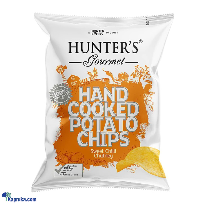 HUNTERS GOURMET HAND COOKED POTATO CHIPS SWEET CHILLI CHUTNEY FLAVOUR 40g Online at Kapruka | Product# grocery003060