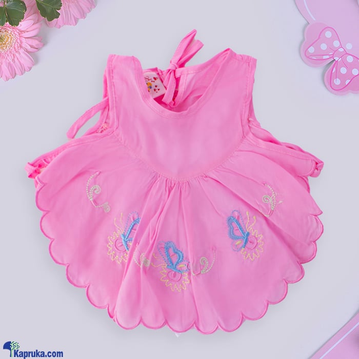 New Born Baby Muslin Dress - Watermelon Pink Baby Dress Online at Kapruka | Product# babypack00845