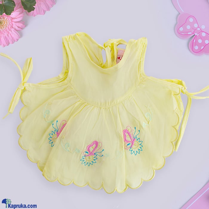 New Born Baby Muslin Dress - Yellow Baby Dress Online at Kapruka | Product# babypack00847
