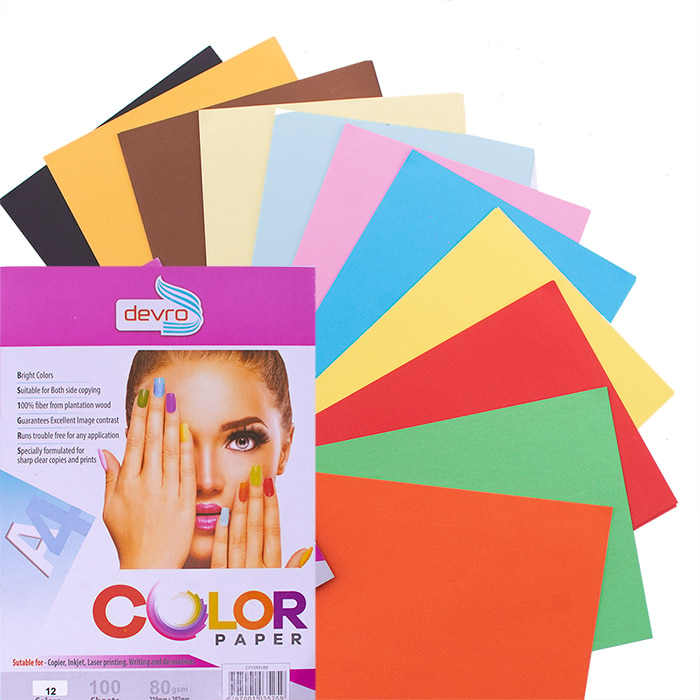 Devro A4 Color Paper Mixed 100 Sheets - CPI0M100 Online at Kapruka | Product# childrenP01096