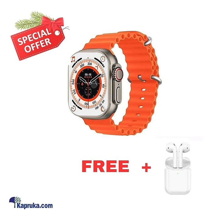 T800 Ultra Smart Watch With Free Ear Buds Online at Kapruka | Product# elec00A5609