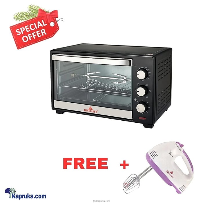Bright 25 LTR Oven With Free Hand Mixer Online at Kapruka | Product# elec00A5606