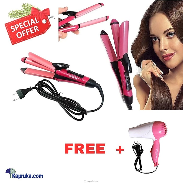 Nova 2 In 1 Hair Straighter With Free Hair Dryer Online at Kapruka | Product# elec00A5604