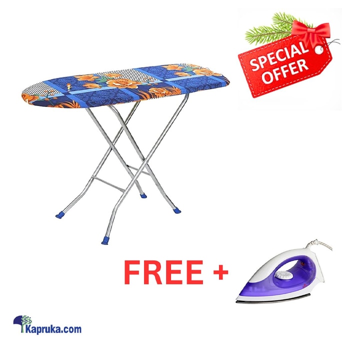 Iron Board With Free Bright Dry Iron Online at Kapruka | Product# household001069