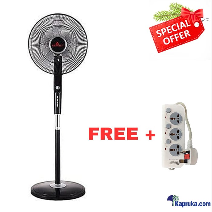 Bright 5 Blade Stand Fan With Free Power Extension Wire Cord Online at Kapruka | Product# elec00A5614