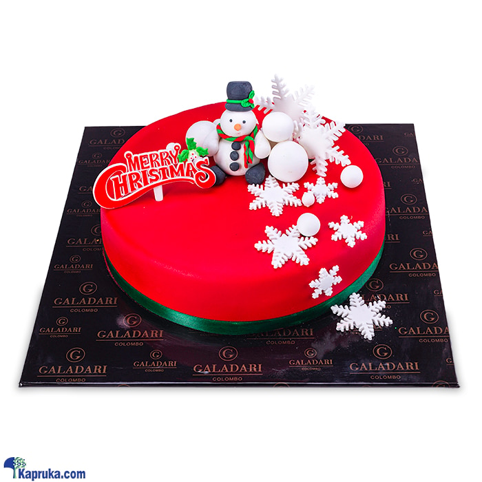 Galadari Snowman Ribbon Cake Online at Kapruka | Product# cake0GAL00302