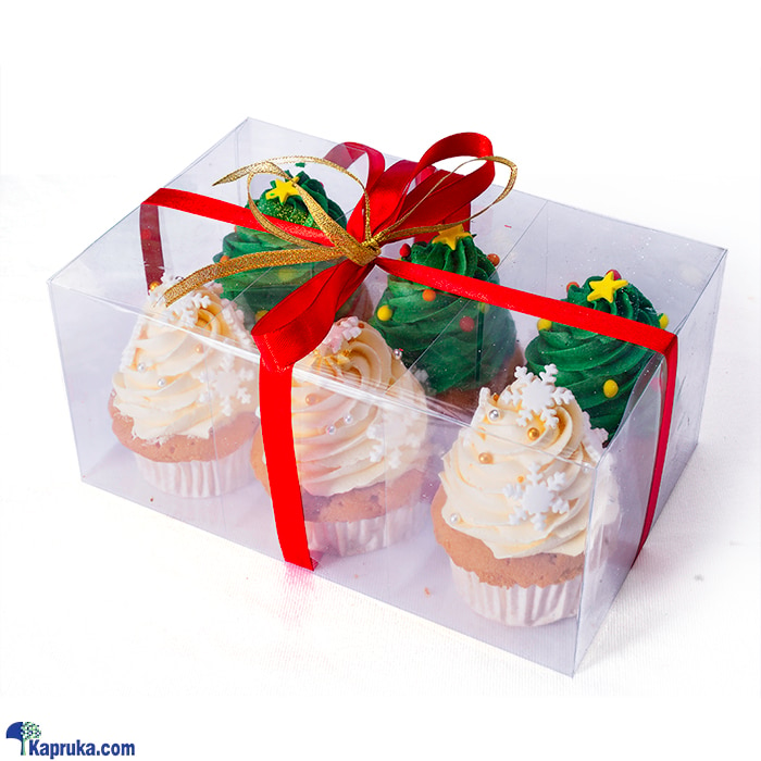 Galadari Christmas Cupcakes - 6 Pieces Online at Kapruka | Product# cake0GAL00308