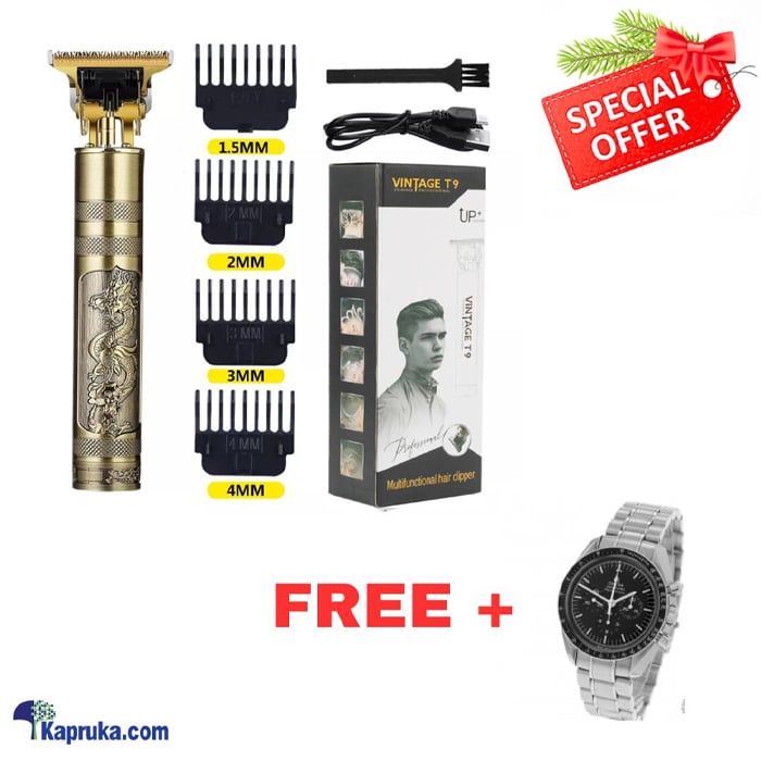 T9 Hair - Beard Trimmer Hair Clipper With Omega Genius Watch Free Online at Kapruka | Product# elec00A5619