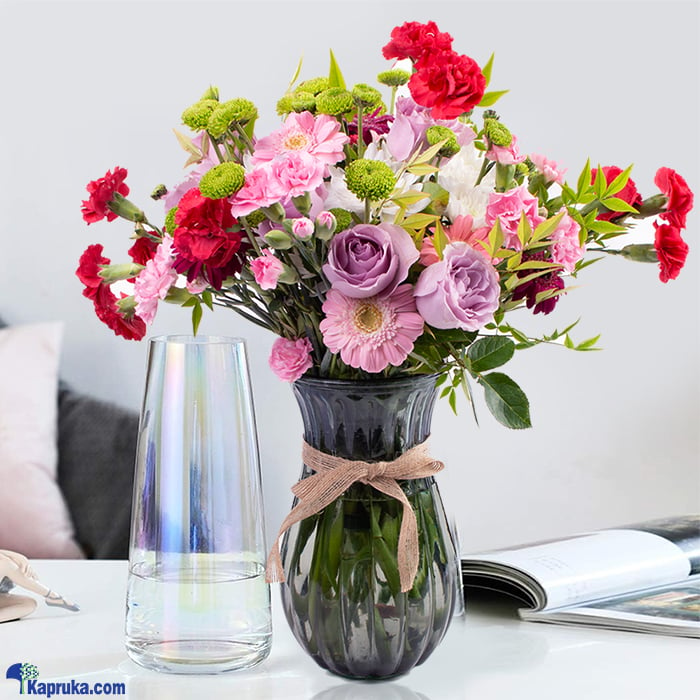 Pink Paradise Harmony Vase Online at Kapruka | Product# flowers00T1530