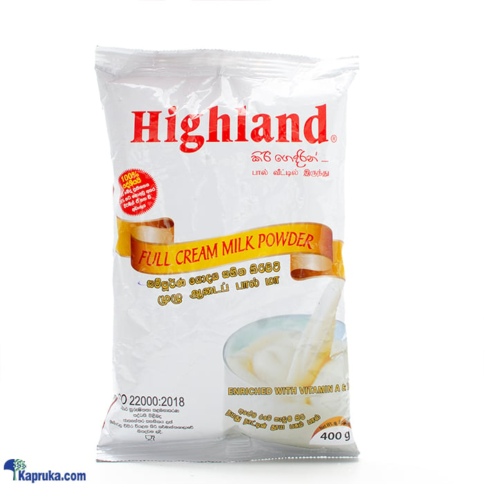 Highland Full Cream Milk Powder- 400g Online at Kapruka | Product# grocery003083