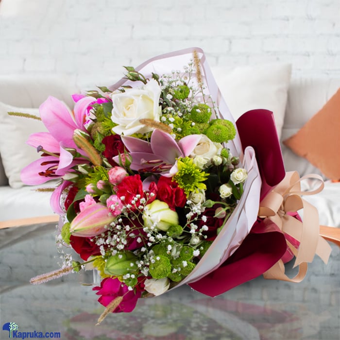 Lilies And Roses Radiance Bouquet Online at Kapruka | Product# flowers00T1533