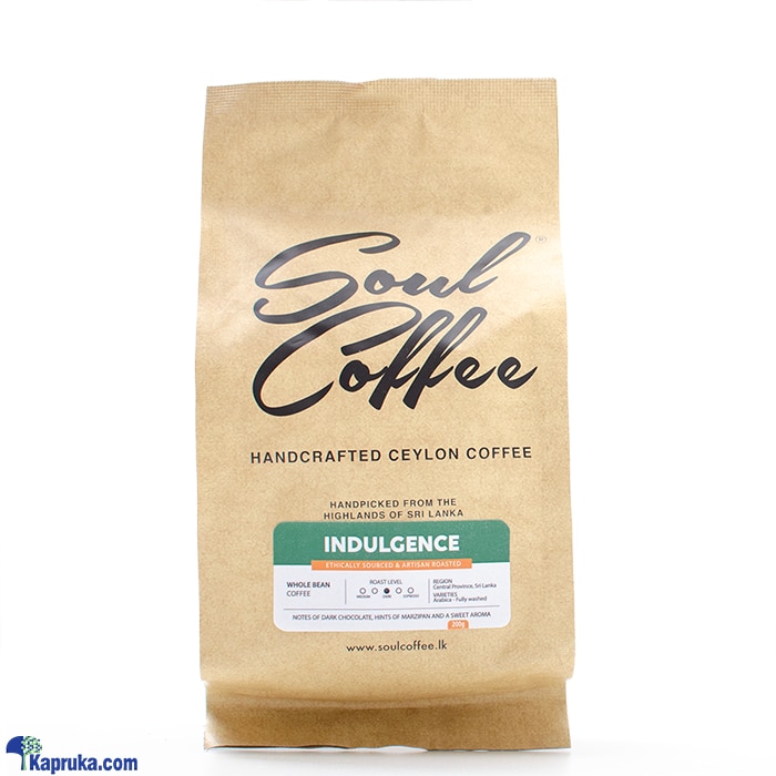 Soul Coffee Indulgence Dark Roast - Whole Arabica Bean Coffee - 200g Online at Kapruka | Product# grocery003115