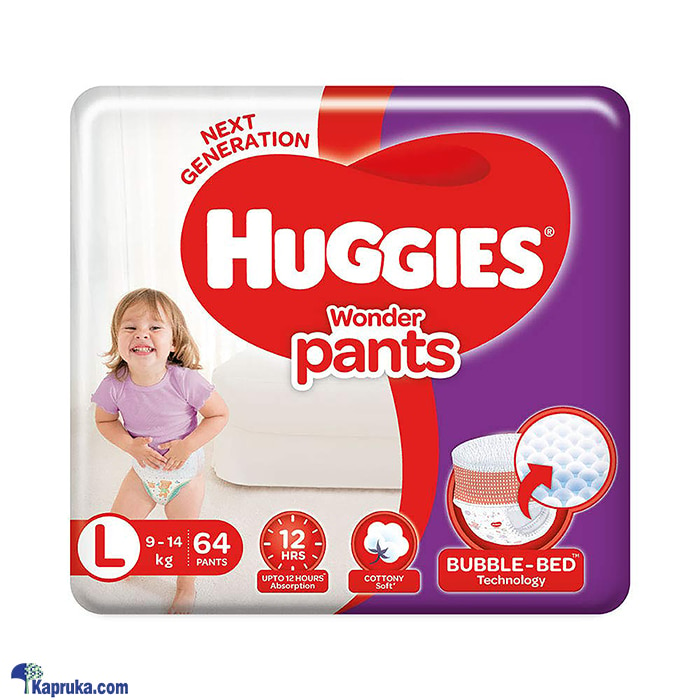 Huggies Wonder Pants (L64) Online at Kapruka | Product# babypack00911