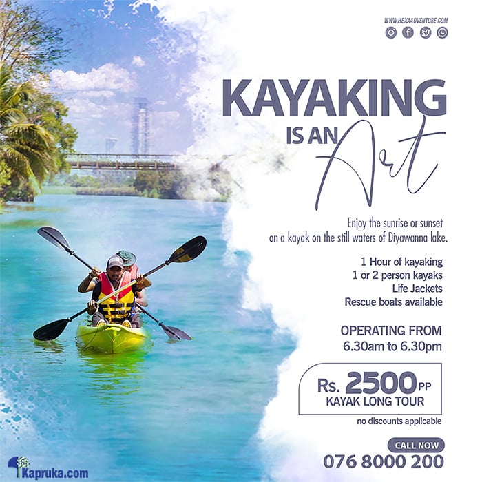 Hexa Adventure Kayaking Long Tour - Per Person Online at Kapruka | Product# giftV00Z226