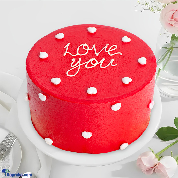 Java Love You Red Velvet Cake Online at Kapruka | Product# cakeJAVA00227