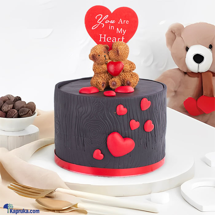 Cupid's Whispers Chocolate Cake Online at Kapruka | Product# cake00KA001601