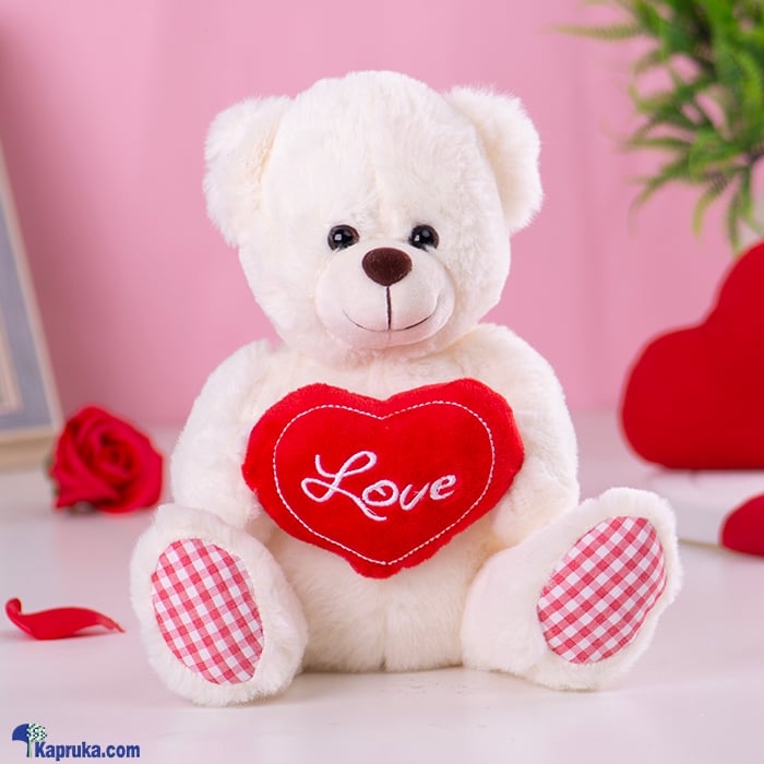 Honey Hug LOVE Teddy- Peach Online at Kapruka | Product# softtoy001000