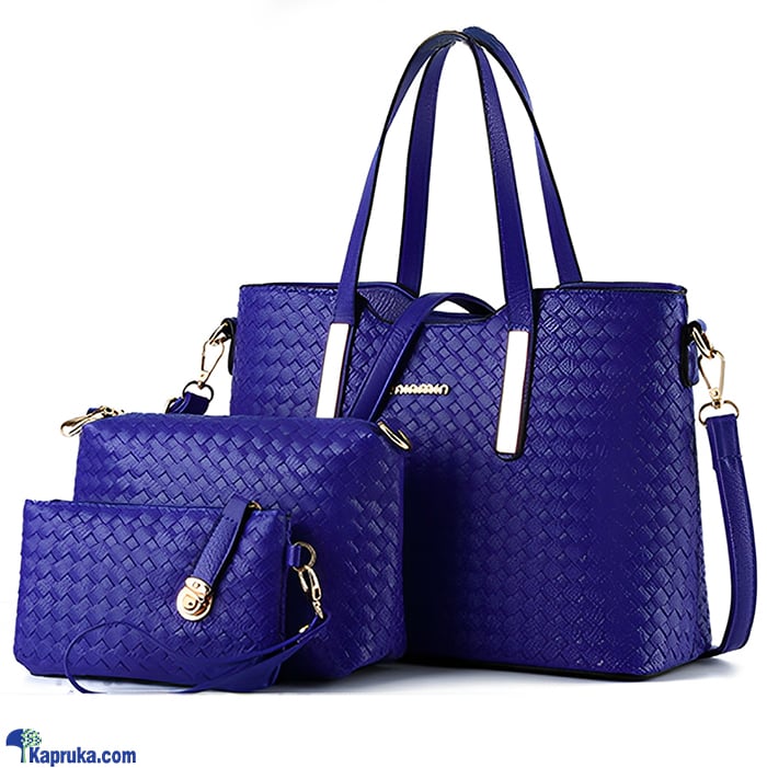 FASHION HANDBAGS 3PCS - DARK BLUE Online at Kapruka | Product# fashion0010183