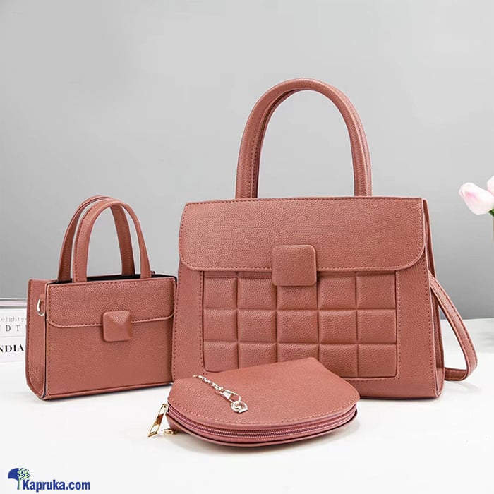Ultimate Handbag Combo 3PCS - Pink Online at Kapruka | Product# fashion0010200