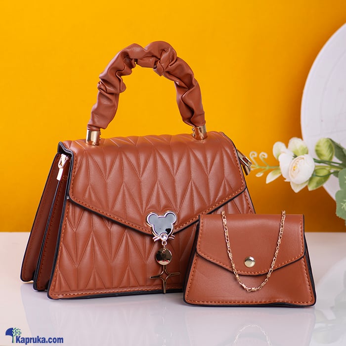 Fashion Upgrade 2PCS Crossbody Handbag - Brown Online at Kapruka | Product# fashion0010216