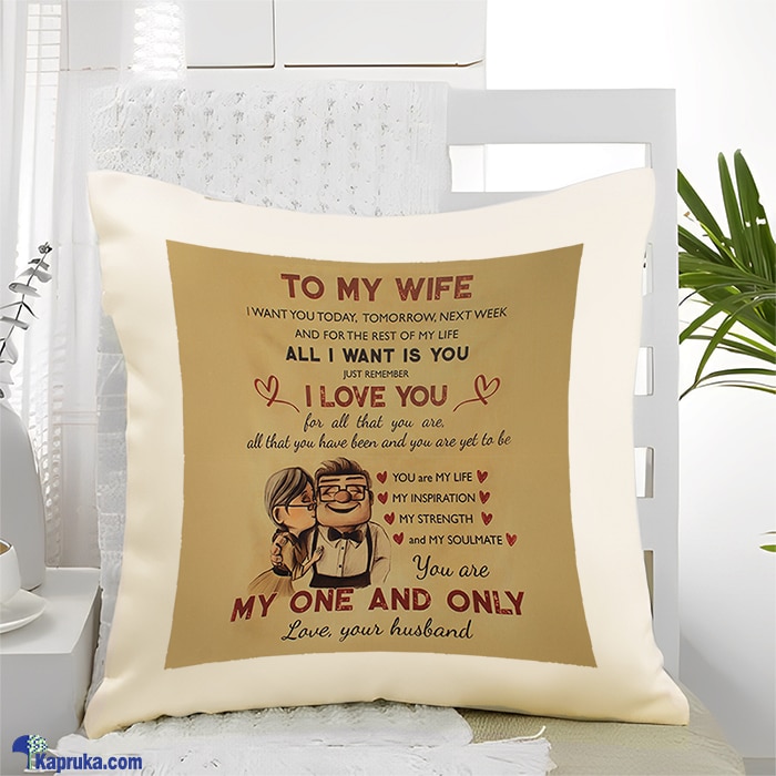 To My Wife Wicked Wit Rest Pillow Online at Kapruka | Product# softtoy001008