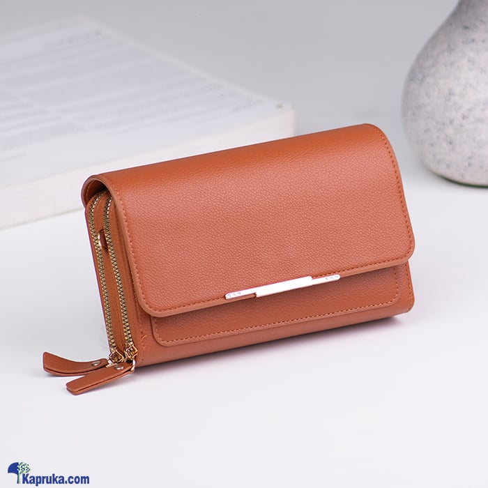 Double Layer Crossbody Bag For Women - Brown Online at Kapruka | Product# fashion0010268