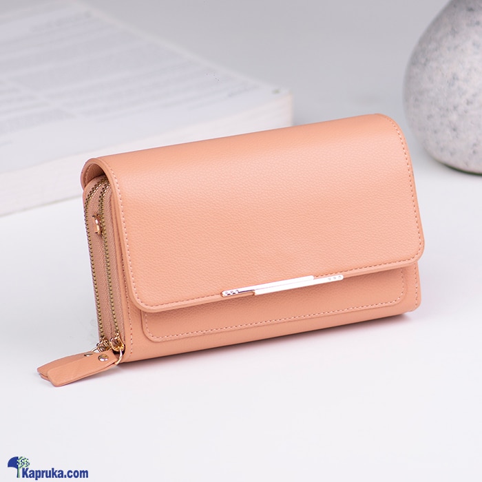 Double Layer Crossbody Bag For Women - Peach Online at Kapruka | Product# fashion0010266