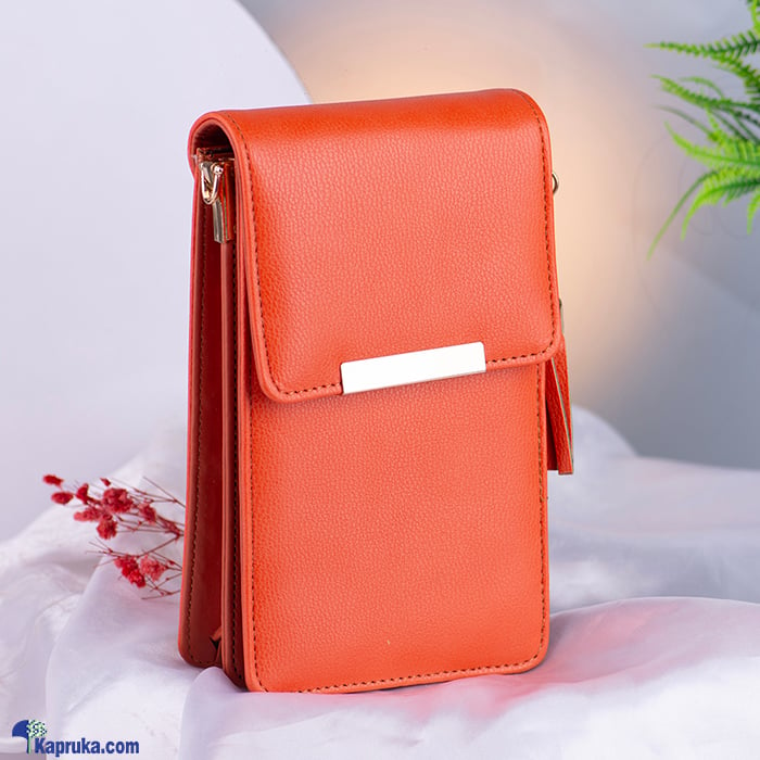 Small Crossbody Bags Women- Mini Matte Shoulder Messenger Bag- Ladies Phone Bag- Purse- Handbag - Orange Online at Kapruka | Product# fashion0010271