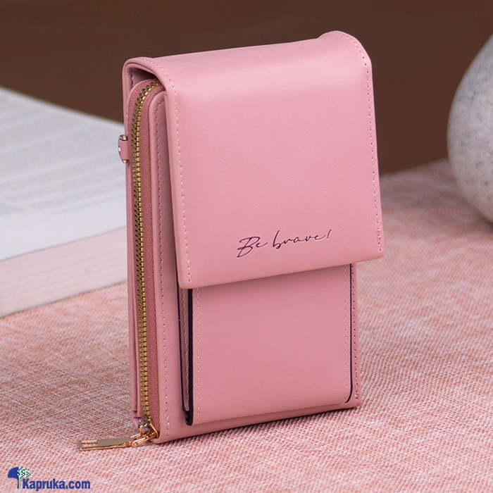 Multifunctional Crossbody Bag With Zipper Pocket - Pink Online at Kapruka | Product# fashion0010280
