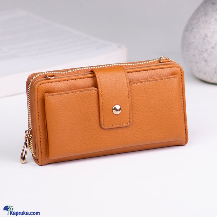 High Capacity Crossbody Bag With Zipper Pocket - Brown Online at Kapruka | Product# fashion0010281